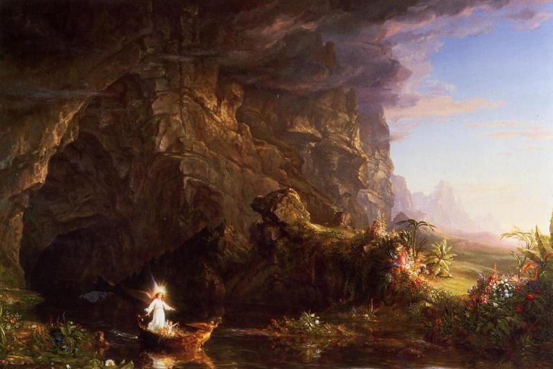 Thomas Cole The Voyage of Life Childhood oil painting image